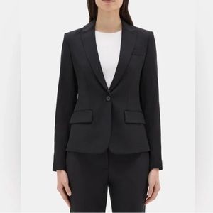 Theory Gabe black blazer size 0